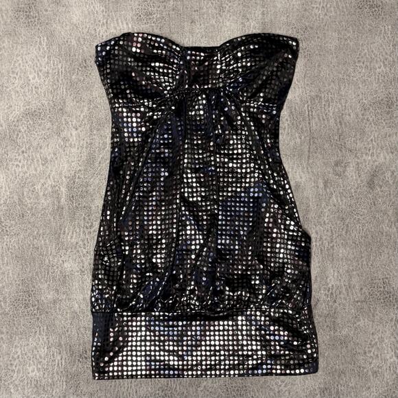 Wet Seal Tops - Y2k Wet Seal Sequin Strapless Top